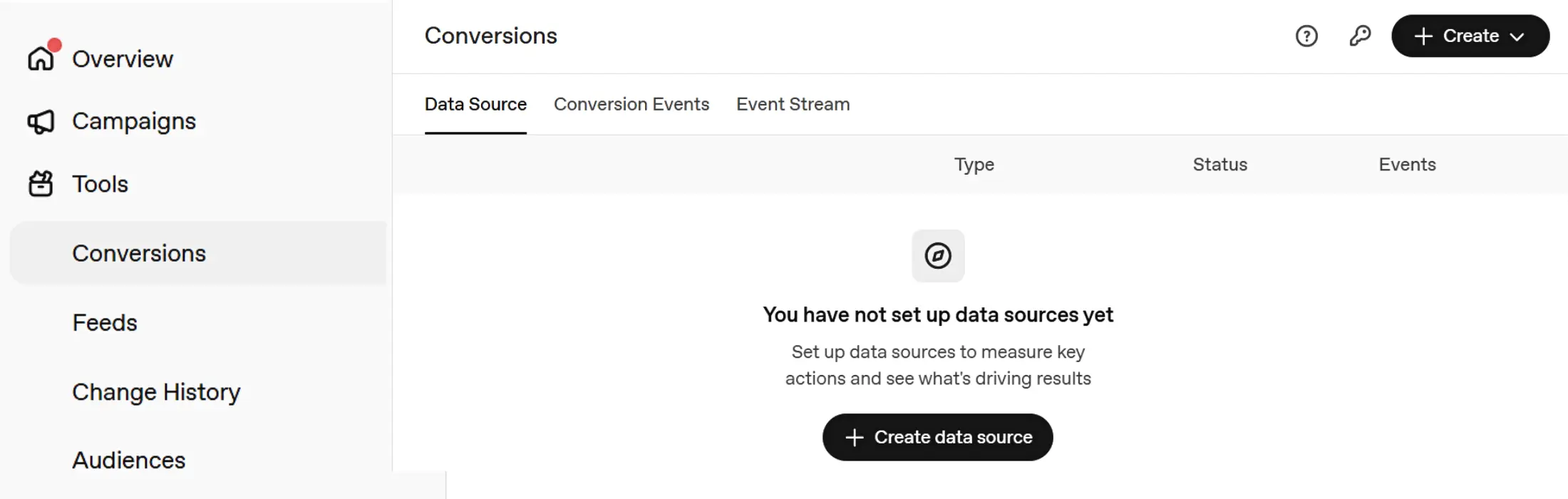 Conversions option under Tools in ChatGPT Ads Manager